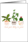 Happy Houseplants in a Row Encouragement Card