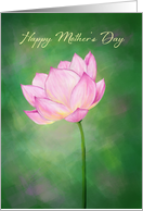Happy Mother’s Day Card with Lotus Flower card