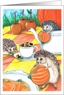 Hedgehogs Autumn Tea...