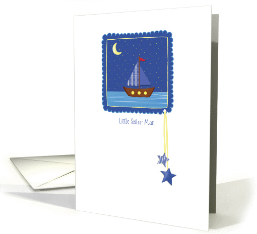 Little Sailor Man - Congratulations Baby Boy card (1024851)