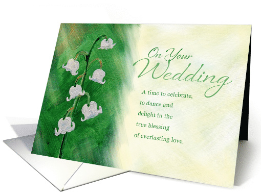 On Your Wedding, Lily of the Valley, Celebrate card (1040827)