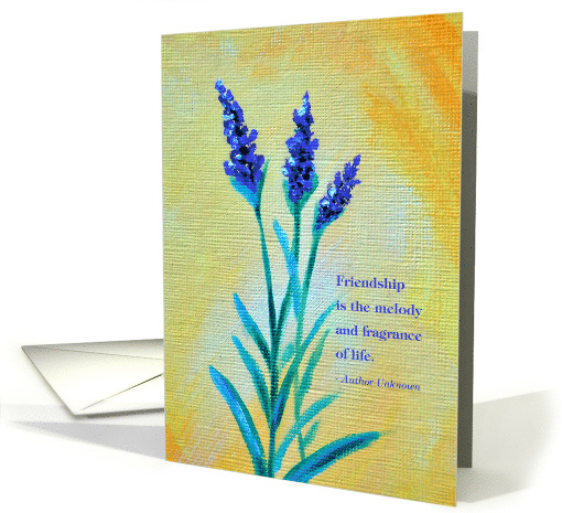 Happy Birthday Lavender flowers, Friendship Greeting card (1061257)