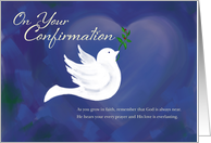 Confirmation Card with Dove card
