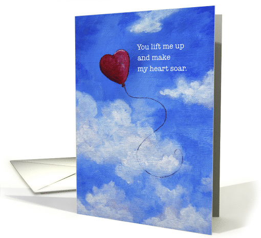 Love Heart Balloon, Happy Birthday card (1121436)