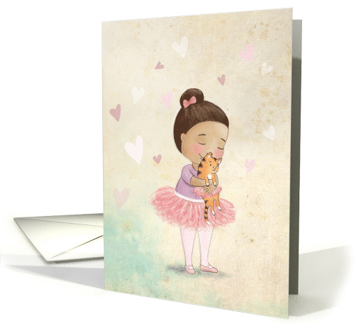 Social Distant Hug Greeting with little Ballerina Girl... (1612530)