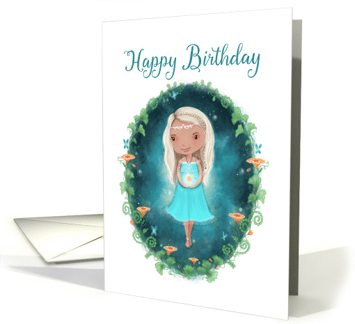 Happy Birthday, Fairy with Crown, Magical Fantasy Theme card (1617512)