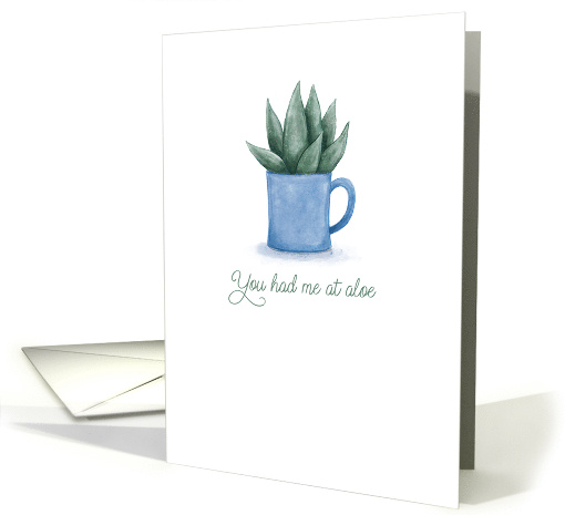 You Had Me at Aloe, Thinking of You, Blank Inside card (1620552)
