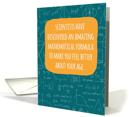 Happy Birthday Amazing Mathematical Formula card (1623830)