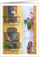 Miss You Social Distancing Neighborhood Love Tin Can Phone card