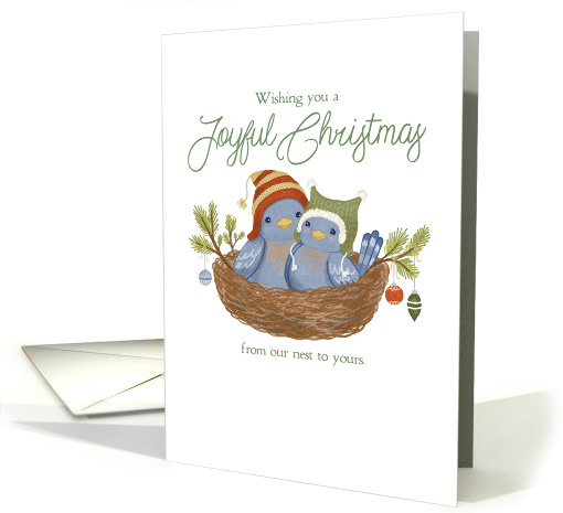 Joyful Christmas with Birds in a Nest from Both of Us card (1697074)