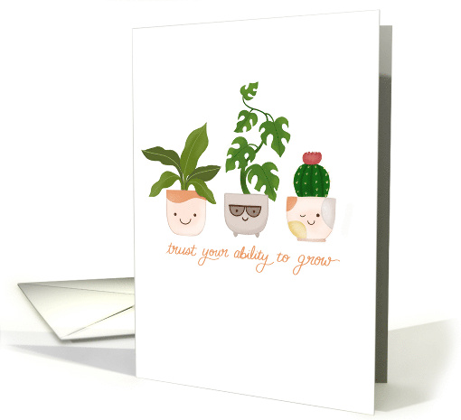 Happy Houseplants in a Row Encouragement card (1735120)