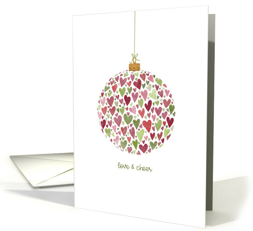 Love and Cheer Christmas Ornament filled with Hearts card (1744152)