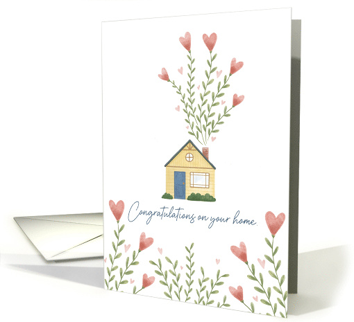 Congratulations on your Home with Heart Flowers card (1744176)
