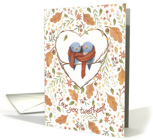 Love You Tweetheart Birthday Cozy Birds card (1763832)