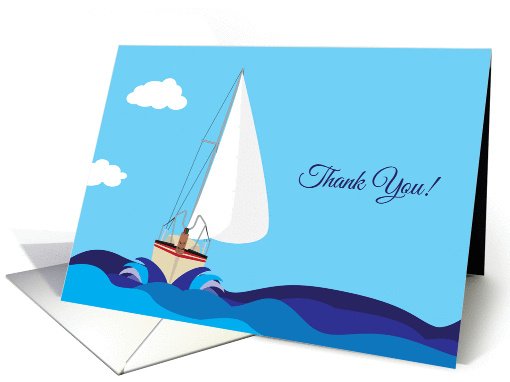 Thank You Sail Boat card (1052951)