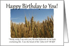 Happy Birthday Wheat - Christian card