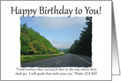 Happy Birthday Journey - Christian card
