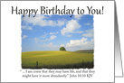 Happy Birthday Field - Christian card