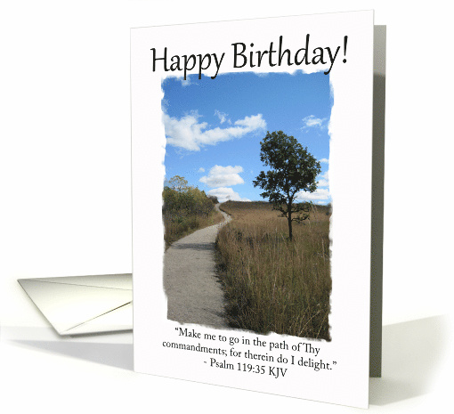Happy Birthday Path - Christian card (1027769)