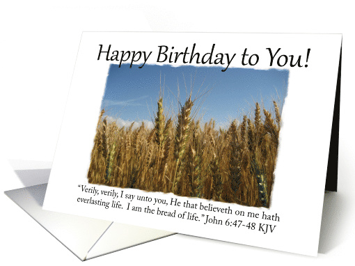 Happy Birthday Wheat - Christian card (1028791)
