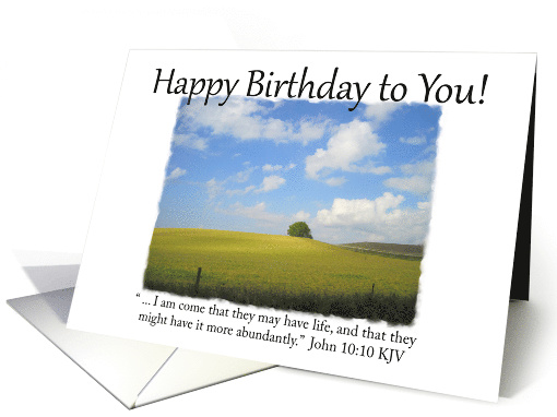 Happy Birthday Field - Christian card (1042871)