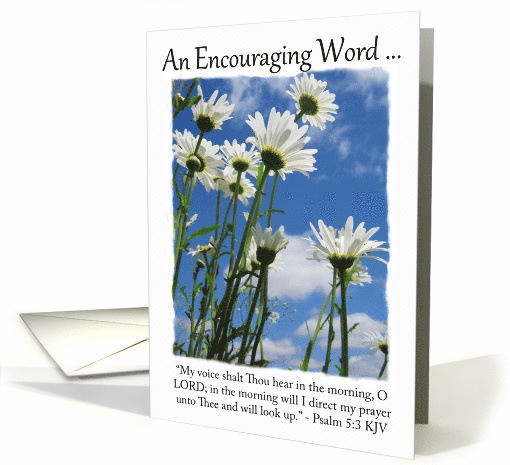 Encouraging Word Daisies - Christian card (1044977)