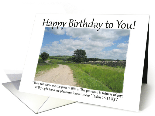 Happy Birthday Country Road - Christian card (1047139)