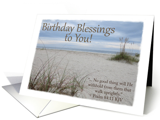 Happy Birthday Beach - Christian card (1205768)