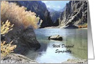 Deepest Sympathy, Beautiful River Scenery, Customize Cover & Inside card