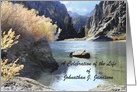 Celebration of Life Invitation, Beautiful River Scenery, Customize card