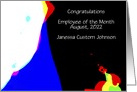 Employee of the Month, Congratulations, Custom Cover & Inside card