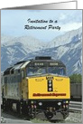 Invitation, Retirement Party, Railroad, Train, Customize card