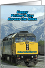 Father’s Day, Across the Miles, Train, Railroad card