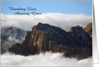 Unending Love Amazing Grace, Sympathy, Nestled in the Clouds card