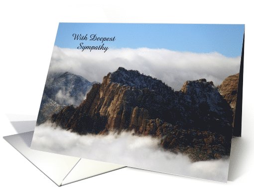 With Deepest Sympathy, Nestled in the Clouds, Personalize... (1025023)