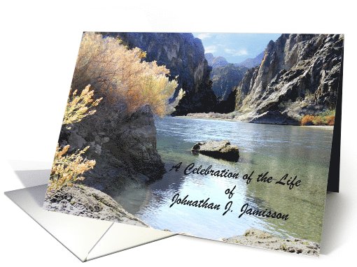 Celebration of Life Invitation, Beautiful River Scenery,... (1025655)