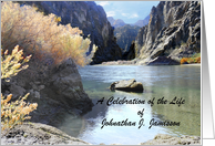 Celebration of Life Invitation, Beautiful River Scenery, Customize card