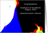 Employee of the Month, Congratulations, Custom Cover & Inside card