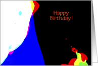 Happy Birthday General Custom Abstract card