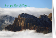 Happy Earth Day, Nestled in the Clouds, Customize Cover & Inside card