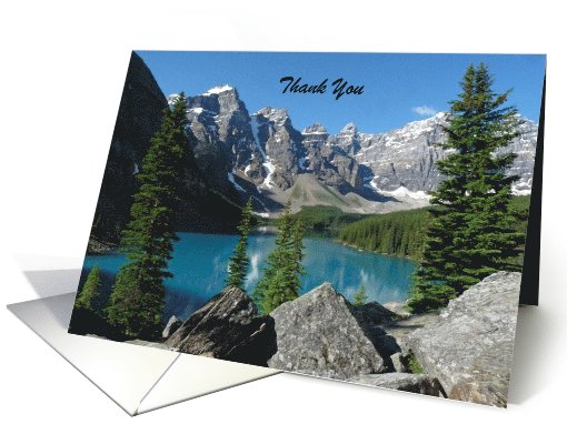 Thank You Sympathy, Mountains, Lake, Custom card (1033711)