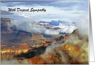 With Deepest Sympathy, Canyon Clouds, Personalize Cover/Inside card