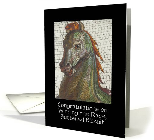 Congratulations on Your Win, Mosaic Horse, Personalize... (1034479)