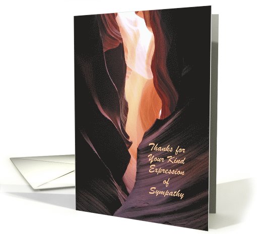 Thank You for Your Sympathy, Antelope Canyon Abstract,... (1035947)