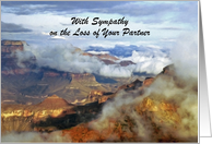 With Sympathy, Loss of Partner, Grand Canyon Clouds, Personalize card