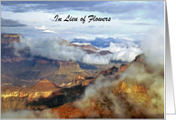 In Lieu of Flowers, Sympathy, Canyon Clouds, Custom Cover & Inside card