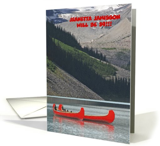 Invitation Birthday Party, Any Age, Red Mountain Canoes,... (1037407)