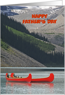 Happy Father’s Day, Mountain Canoes, Personalize Front and Inside card