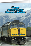 Father’s Day, Across the Miles, Train, Railroad card