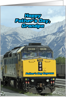 Father’s Day, Grandpa, Train, Railroad card